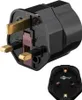 goobay síťový adaptér UK 3-pin pozlacený černý (Bulk) Náhled obrázku produktu 1