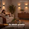 SSC-LUXon 2 Stück KOURA Wandleuchte Innen schwarz mit Produktbild-Vorschau 4