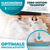 A couple sleeping in a bed with marketing text overlays. Produktbild-Vorschau