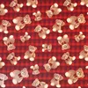 Geschenkpapier Teddybären kariert 70cm x 2m Rolle Rot Produktbild-Vorschau 2
