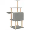 A multi-level cat tree with scratching posts and a lounging basket, set against a white background. Náhľad obrázku produktu