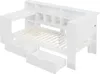 Sweiko 90x200 L-förmiges Holz-Plattformbett mit Produktbild-Vorschau 11