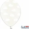 Luftballons Wolken 30cm transparent weiß 6er Set Produktbild-Vorschau 6