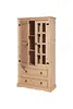 Möbilia Vitrine | 2 Türen, 2 Schubladen | Kiefer-Holz Produktbild-Vorschau 3