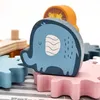 Viga Toys - Viga PolarB Holzzahnräder mit Tieren Produktbild-Vorschau 3