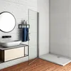 A modern bathroom with a sink, vanity, and shower enclosure. Produktbild-Vorschau