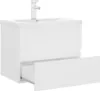 vidaXL Vanity Unit so zabudovaným umývadlom Biely drevený Náhľad obrázku produktu 6