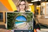MuchoWow® Laptop Aufkleber Sticker Cover Strand - Meer - Produktbild-Vorschau 5