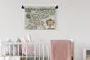 MuchoWow® Wandteppich Wandbehang Karte - Vintage - Seeland Produktbild-Vorschau 2