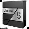 Antracytowa Skrzynka Pocztowa Modern Na Listy Z Laminatem Podgląd zdjęcia produktu 5