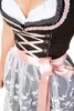 Dirndl Trachtenkleid Damen Sarah  Schwarz 3.Tlg 42 Produktbild-Vorschau 3
