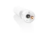 A white electric pepper grinder with a black grinding mechanism and an orange indicator light is shown against a white background. Náhled obrázku produktu