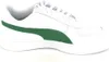 A side view of a white Puma sneaker with a green stripe. Produktbild-Vorschau