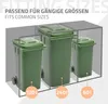 ML-Design 3-košový box na 3 koše, 240L 200x80x116,3 cm Náhled obrázku produktu 5
