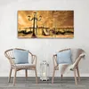 Triptychon auf leinwand braune städte & architektur 150x100 Produktbild-Vorschau 2