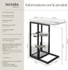Table d'appoint pour ordinateur portable RHEA - blanc Voir les images du produit 6