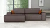 Ecksofa TOR mit Schlaffunktion. Farbe: Mocca. Produktbild-Vorschau 1