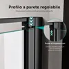 doporro Porta Doccia per Nicchia 120x195cm in Vetro Anteprima dell’immagine prodotto 4