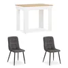 Table 90x60 cm en Bois Chêne Blanc Group Salle à Manger 2 Voir les images du produit 2