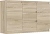 Framire Komoda 120cm skříňka zásuvky police R-120-S3 sonoma Náhled obrázku produktu 1