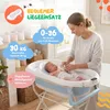 Baignoire pour bébé moovkee avec support, 80 cm, bleue, Voir les images du produit 3