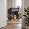 Webavita Hundestrandkorb Lassie mini grau rot schwarz Produktbild-Vorschau 4