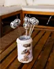 Rührstäbchen-Set "Discokugel" | 6 Stück - Silber - 20 cm Produktbild-Vorschau 3