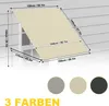 UISEBRT Markiza z opuszczanym ramieniem 150x145 cm beżowa - Podgląd zdjęcia produktu 2