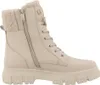 A studio shot of a single beige boot. Produktbild-Vorschau