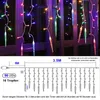 LED Eiszapfen Lichtervorhang Bunt Lichterkette 8 Lichtmodi Produktbild-Vorschau 3