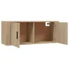 vidaXL Armoire TV murale chêne Sonoma 100x34,5x40 cm Voir les images du produit 5