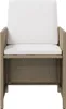vidaXL Gartenstühle mit Kissen 4 Stk. Poly Rattan Beige - Produktbild-Vorschau 5