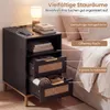 Table d'appoint COSTWAY avec station de recharge, table de Voir les images du produit 4
