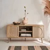 Mobile TV in canna arrotondata, 120cm, Marrone naturale Anteprima dell’immagine prodotto 6