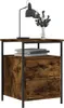 vidaXL Nočný stolík Smoked Oak 44x45x60 cm odvodený výrobok Náhľad obrázku produktu 7