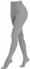 Damen Strumpfhose aus Baumwolle Glatt Unifarben Grau Produktbild-Vorschau 4