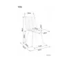 A diagram of a chair with dimensions indicated. Náhled obrázku produktu