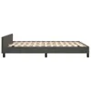 vidaXL Bettgestell mit Kopfteil Dunkelgrau 140x190 cm Samt Produktbild-Vorschau 16