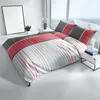 Mikrofaser Bettwäscheset Gestreift 135x200 cm Weiß Produktbild-Vorschau 5