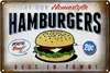 Blechschild Spruch 30x20cm Hamburger best in town 100% Beef Produktbild-Vorschau 2