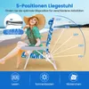 COSTWAY Strandstühle 2er Set klappbar, Campingstühle mit Produktbild-Vorschau 4
