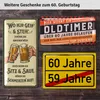 Retro Blechschild 60 Geburtstag Schild, 60 JAHRE KLASSIKER, Produktbild-Vorschau 6