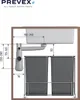 PREVEX Flexloc Universal-Platzspar-Siphon für Küchenspüle, Produktbild-Vorschau 5