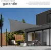 Voile d'ombrage triangulaire, gris - 5 x 5 x 5 m Voir les images du produit 4