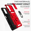 A disassembled phone case with callouts for its features. Produktbild-Vorschau