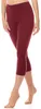 Antié Damen Leggings 3/4 aus Baumwolle AN60-101 (Weinrot, Produktbild-Vorschau 3
