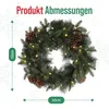MeisterHome® Corona di Natale artificiale Corona d'Avvento Anteprima dell’immagine prodotto 4