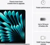 MacBook Air (15"), 2025, Silber, M4, 10-Core-CPU, Produktbild-Vorschau 3