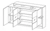 Moderne Kommode Alva 155 cm – Eiche Grandson + Weiß, Produktbild-Vorschau 5