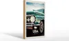 Holzschild Reise 20x30cm USA Amerika Auto Dynamic 88 blau Produktbild-Vorschau 2